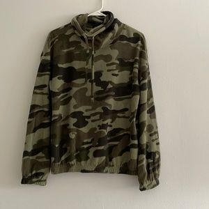 Fleece Cowl Neck Pullover